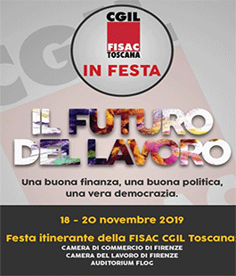 Festa Itinerante della Fisac Cgil Toscana: dibattiti, incontri, testimonianze e musica