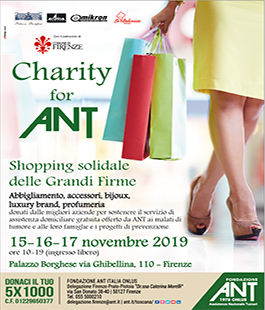 "Charity for ANT" - Shopping Solidale delle Grandi Firme