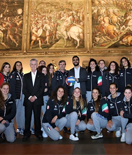 La Nazionale femminile di pallanuoto in Consiglio comunale a Firenze