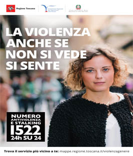 Regione Toscana: oltre 6 milioni di visualizzazioni per il numero antiviolenza 1522