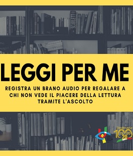 "Leggi per me", la campagna dell'Unione Italiana Ciechi e Ipovedenti