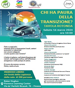 "Chi ha paura della transizione?", tavola rotonda con Legambiente Firenze, Ecolobby e Pro-cer