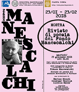 Mostra di riviste di poesia del Fondo Manescalchi alla Biblioteca Marucelliana
