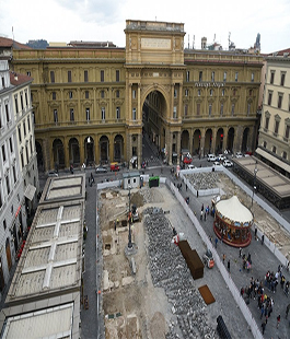 La Firenze antica riaffiora sotto il lastricato ottocentesco Piazza della Repubblica
