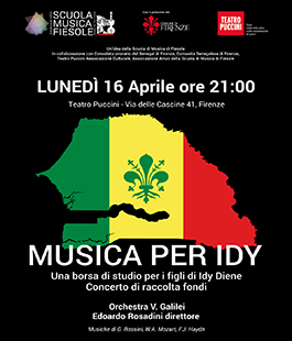 ''Musica per Idy'', concerto di solidarietà della Scuola di Musica di Fiesole al Teatro Puccini