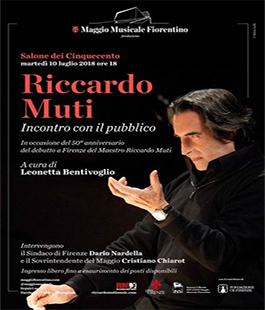 Il maestro Riccardo Muti incontra il pubblico a Palazzo Vecchio