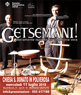 ''Getsemani!'' di e con Stefano Luci in scena nella Chiesa di San Donato in Polverosa