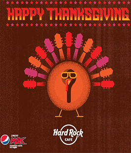 Thanksgiving Day all'Hard Rock Cafe Firenze