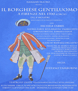 Capodanno al Teatro Le Laudi di Firenze: "Il Borghese gentiluomo" di Molière