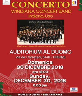 Windiana Concert Band all'Auditorium al Duomo di Firenze
