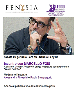Incontro con Marcello Fois alla Scuola Fenysia di Firenze