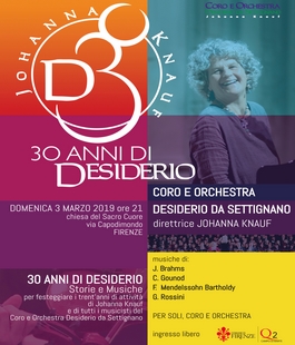 Johanna Knauf con il "Desiderio da Settignano" alla Chiesa del Sacro Cuore di Firenze