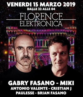 Florence Elektronika: Gabry Fasano, Miki, Valente, Christian J e Paulesse all'Auditorium Flog