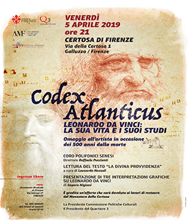 "Codex Atlanticus, Leonardo da Vinci: la sua vita e i suoi studi" alla Certosa di Firenze
