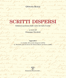 "Ottone Rosai - Scritti dispersi", la presentazione del volume al Museo Novecento di Firenze