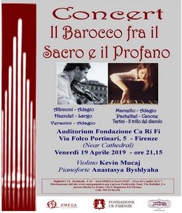 "Il barocco fra il sacro e il profano", Nobilis Sonos in concerto all'Auditorium CR Firenze