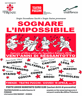 "Sognare l'impossibile - Vent'anni di sessantotto" al Teatro Puccini di Firenze