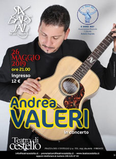 Il chitarrista Andrea Valeri in concerto al Teatro di Cestello di Firenze