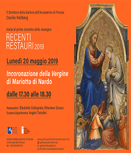 Recenti restauri: "Incoronazione della Vergine di M. di Nardo" alla Galleria dell'Accademia
