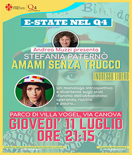 "Amami senza trucco", cabaret con Stefania Paternò e Andrea Muzzi a Villa Vogel
