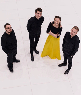 I giovani chitarristi polacchi dell'Erlendis Quartet in concerto al Cottolengo di Firenze