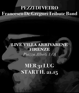 "Pezzi di vetro - Francesco De Gregori Tribute Band" in concerto a Villa Arrivabene