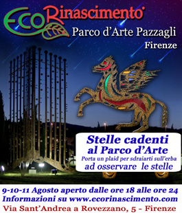 Tre serate per ammirare le stelle cadenti al Parco d'Arte Pazzagli di Firenze