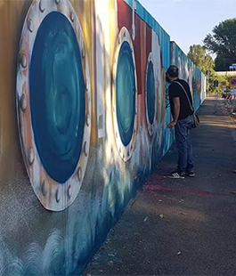 "Corto Piaggese", nuovo murale al Quartiere 5 grazie al laboratorio creativo di Street Art