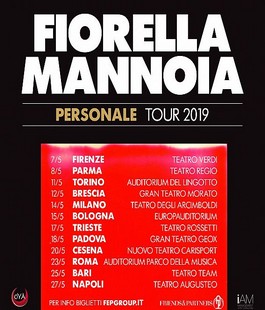"Personale", Fiorella Mannoia in concerto al Teatro Verdi di Firenze
