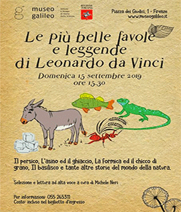 "Le più belle favole e leggende di Leonardo", un pomeriggio di letture al Museo Galileo