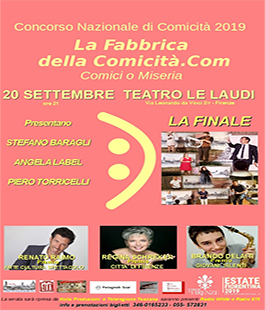 Finale de "La Fabbrica della Comicità.com Comici o Miseria" al Teatro Le Laudi di Firenze