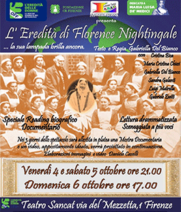 "L'Eredità di Florence Nightingale" in scena al Teatro Sancat di Firenze