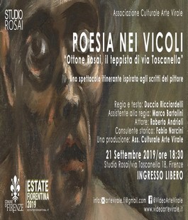 ''Poesia nei Vicoli'', uno spettacolo itinerante nel centro storico di Firenze