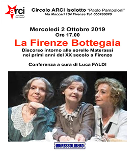 "La Firenze Bottegaia", conferenza di Luca Faldi al Circolo Arci Pampaloni