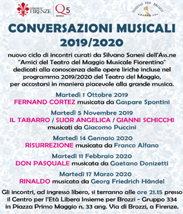 Insieme per Brozzi: "Conversazioni Musicali" con gli Amici del Teatro del Maggio