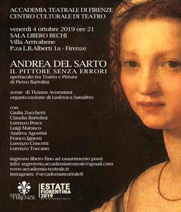 "Andrea del Sarto, il pittore senza errori", lo spettacolo teatrale a Villa Arrivabene