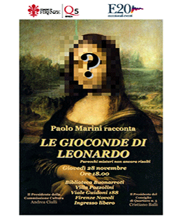 "Le Gioconde di Leonardo", incontro con Paolo Marini alla Biblioteca Buonarroti di Firenze