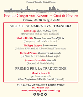 Premio Gregor von Rezzori - Città di Firenze: incontri online con autori, lettori e traduttori