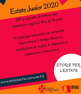 Estate Junior: 100 letture per bambini e ragazzi nelle Biblioteche comunali fiorentine