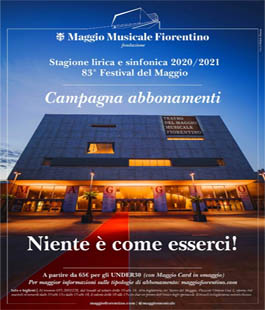 Al via la nuova campagna di abbonamenti del Maggio Musicale Fiorentino 2020/2021