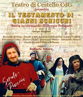 "Il testamento di Gianni Schicchi", la burla in vernacolo al Teatro Cestello di Firenze