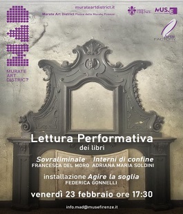 Lettura performativa di Francesca Del Moro e Adriana Maria Soldini al MAD di Firenze