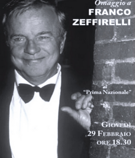 "Omaggio a Franco Zeffirelli" con Ugo De Vita al Conservatorio di musica "Luigi Cherubini"