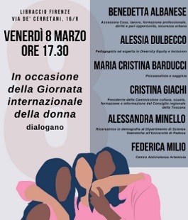 8 marzo: incontro sui diritti delle donne alla Libreria Libraccio di Firenze