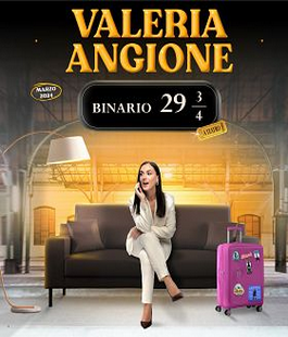 "Binario 29 ¾", il nuovo spettacolo di Valeria Angione al Teatro Cartiere Carrara di Firenze