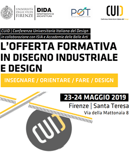 Conferenza Universitaria Italiana del Design all'Università di Firenze
