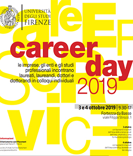 Career Day 2019 dell'Università di Firenze alla Fortezza da Basso
