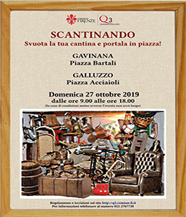 "Scantinando" in Piazza Bartali & Piazza Acciaioli, un'occasione per cedere oggetti usati