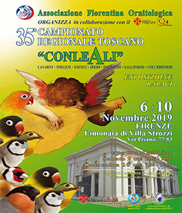 35° Campionato Regionale Toscano di Ornitologia alla Limonaia di Villa Strozzi