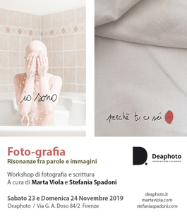 Deaphoto: "Foto-Grafia'', Workshop di fotografia e scrittura con Marta Viola e Stefania Spadoni